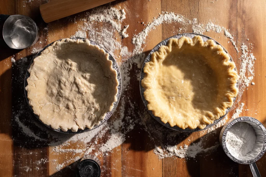 Comparing homemade vs store-bought pie crusts for tomato pie
