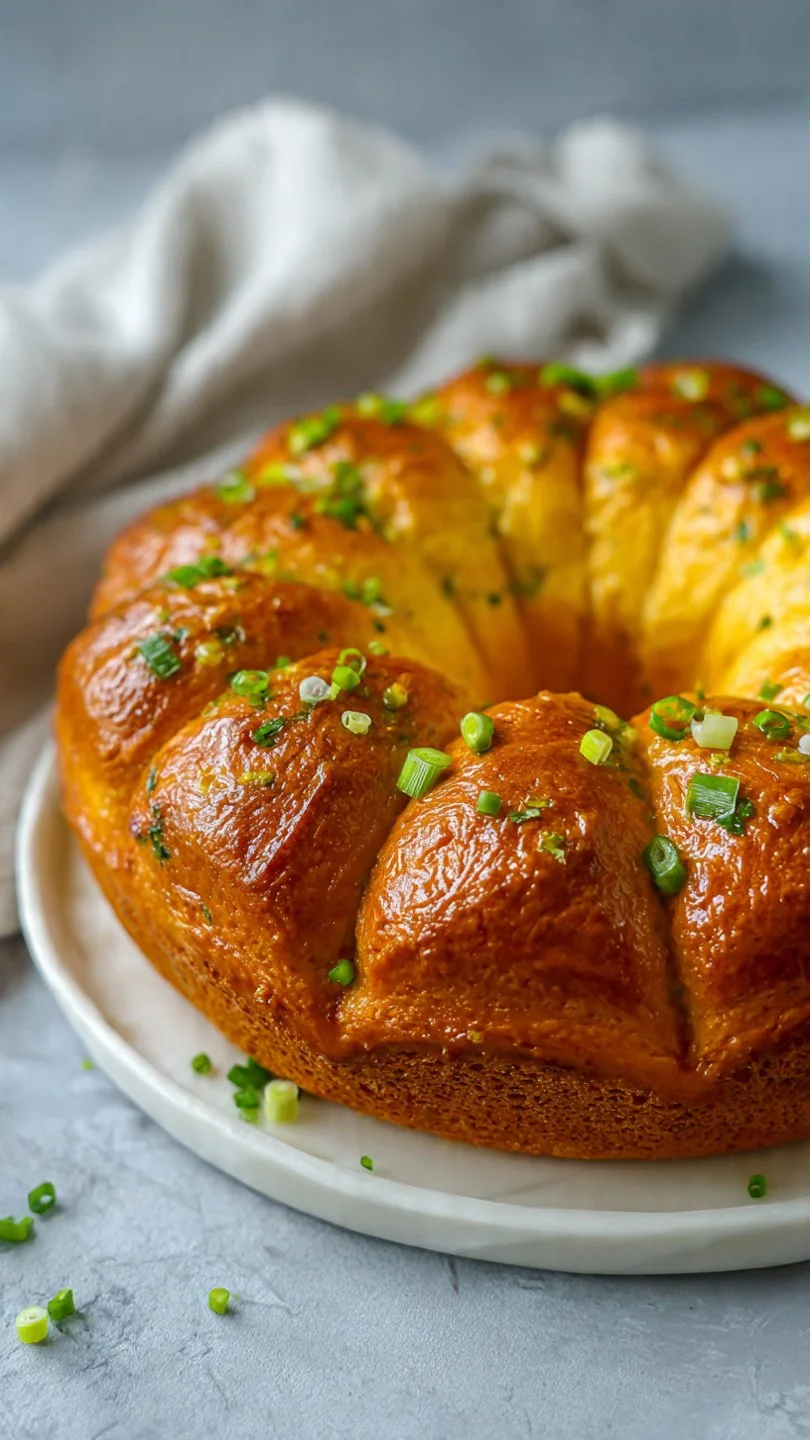 Delicious Boudin King Cake adorned with vibrant toppings