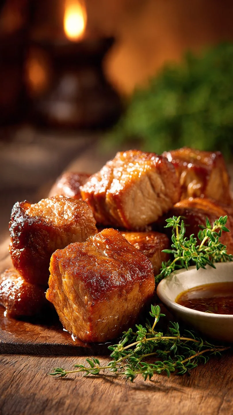 Gordon Ramsay's delicious pork chop recipe served with vegetables.