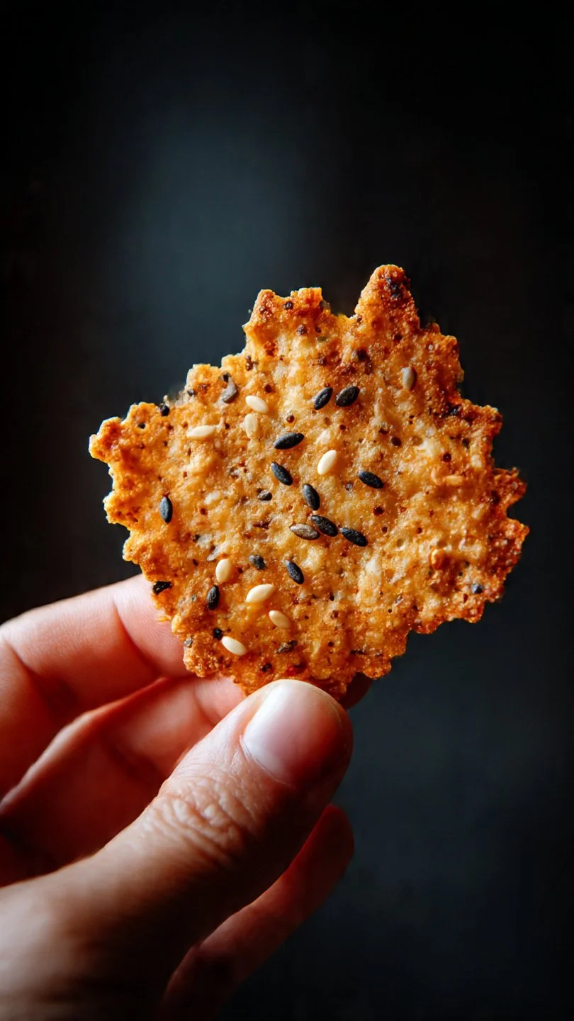 Baking homemade sourdough crackers with a crispy texture and savory flavors.