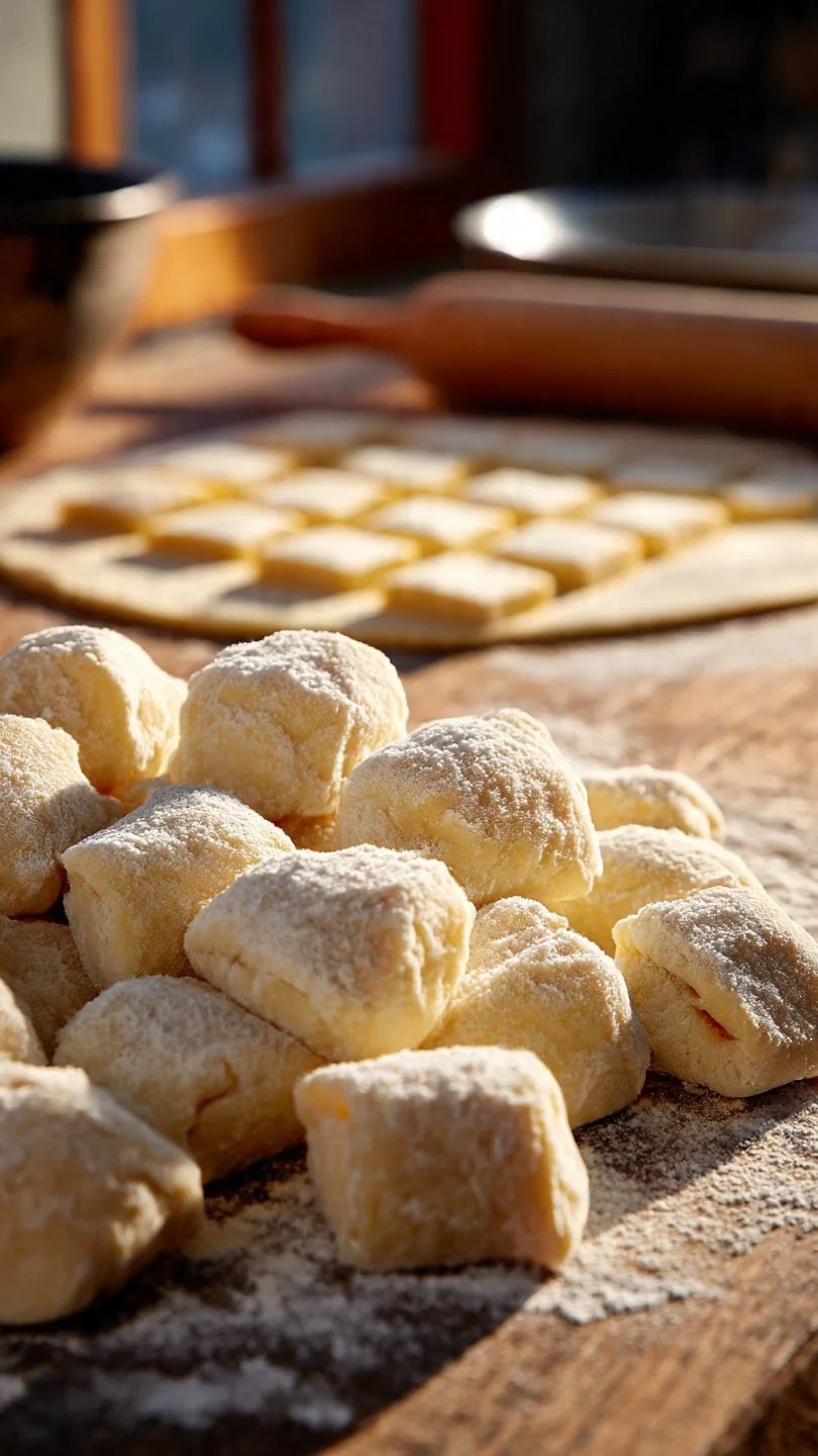 Delicious homemade sourdough dumplings served on a plate