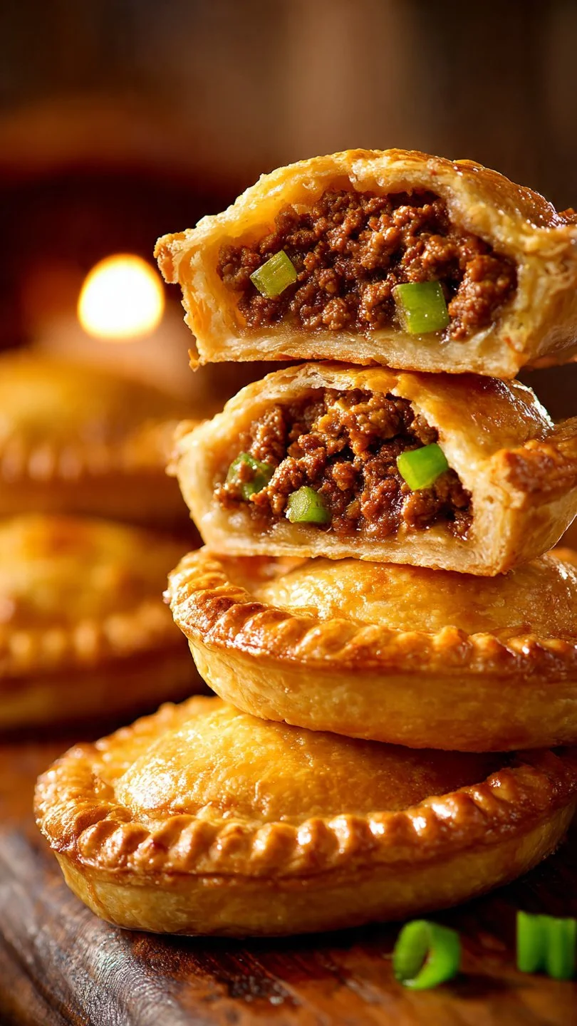 Delicious Chinese meat pies (Xian Bing) with crispy crust and flavorful filling.