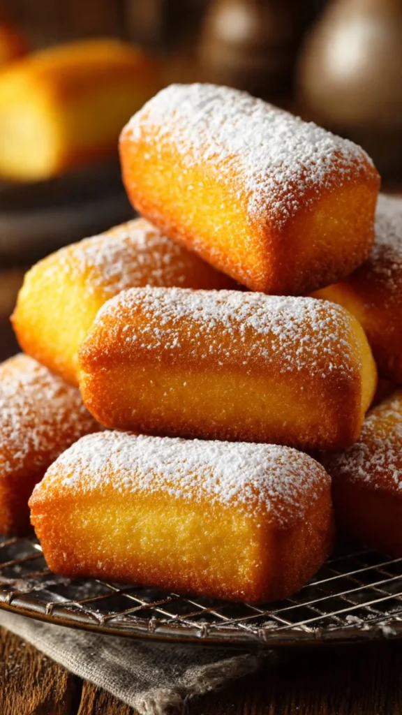 Freshly baked Homemade Twinkies on a plate