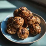 Delicious double chocolate peanut butter energy balls packed with flavor