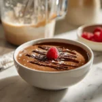 Low carb chocolate mousse made with cottage cheese